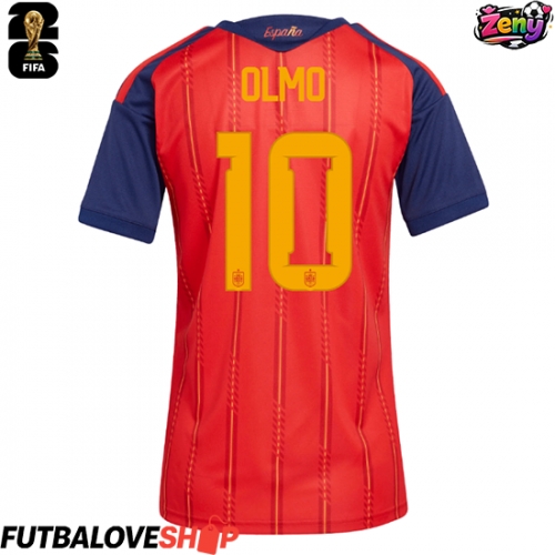 Dres Španielsko Dani Olmo #10 Domáci pre Ženy MS 2026 Krátky Rukáv